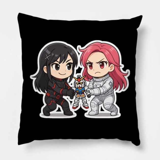 Little Sue Clashes with Mizuki Over Gundam Toy Pillow