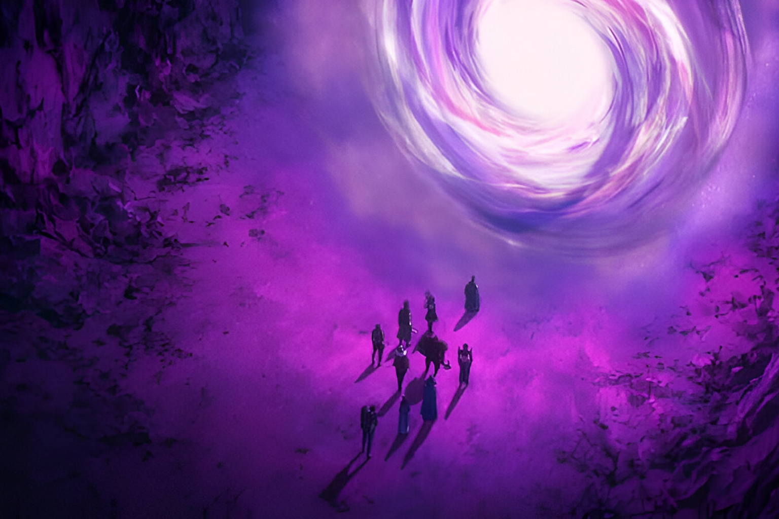 Squad ready to enter portal.