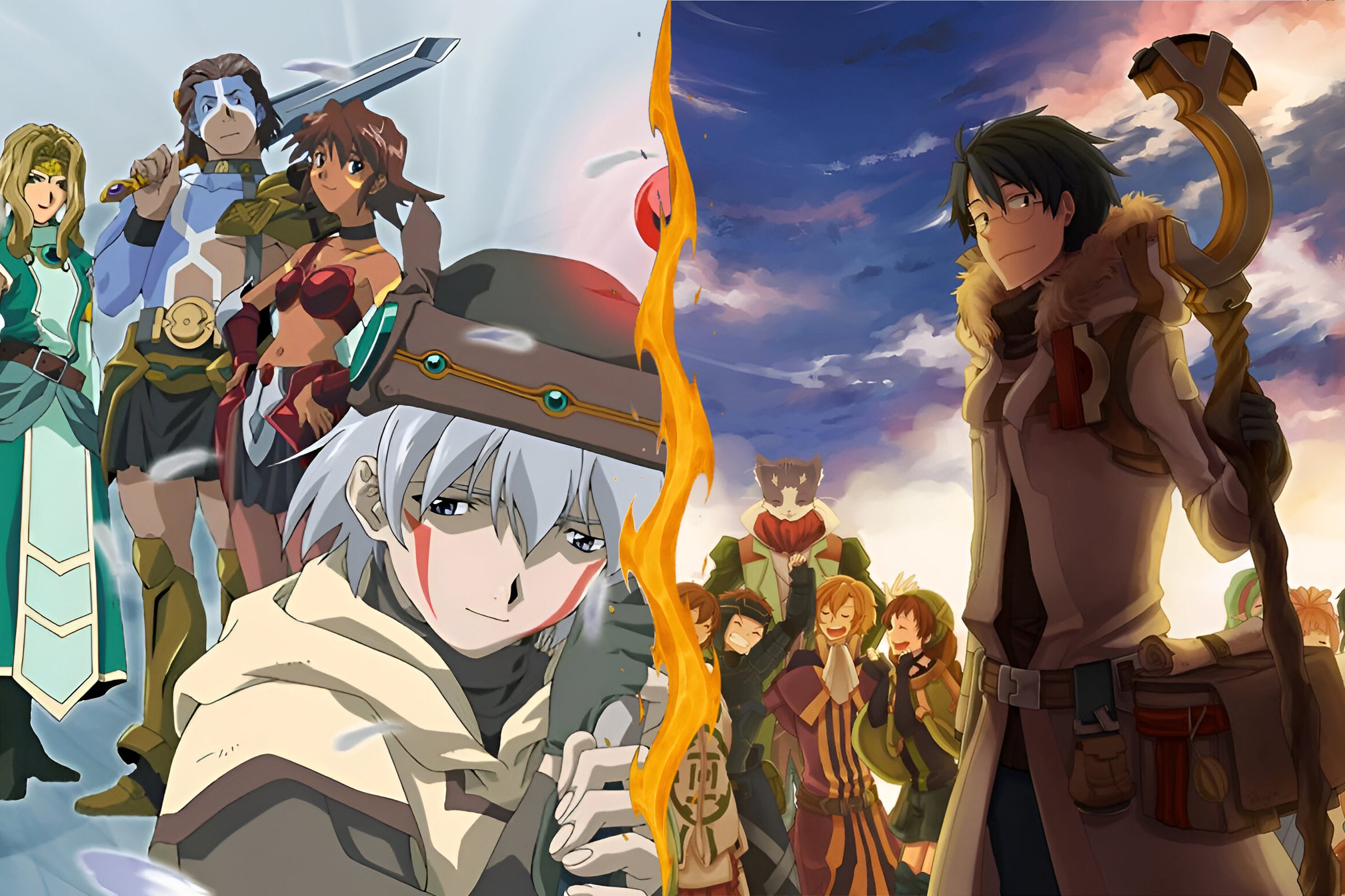 .hack//Sign (2002) and Log Horizon (2013)