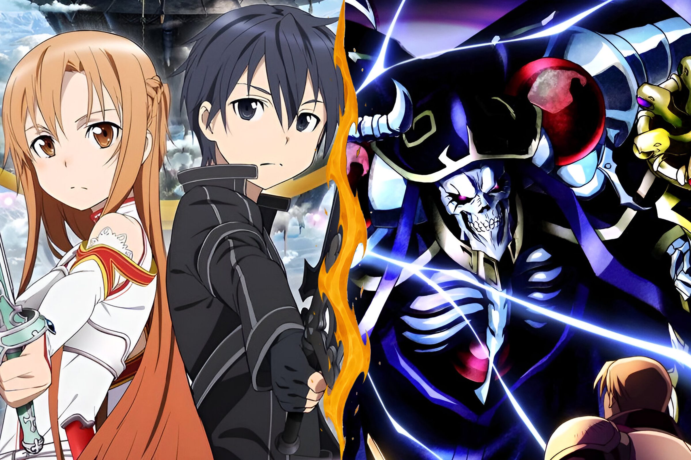 Sword Art Online (2012) and Overlord (2015)