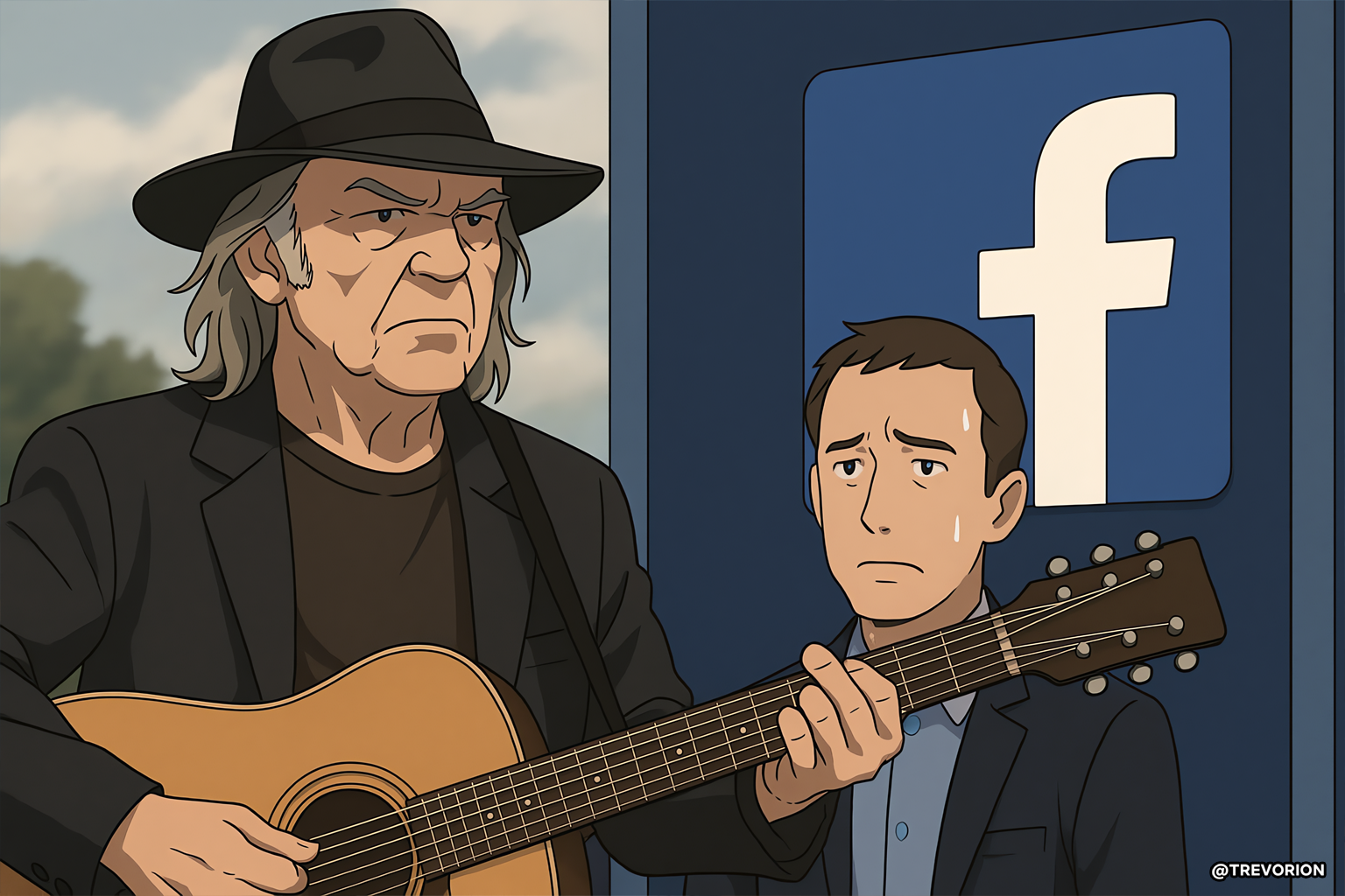 Neil Young Leaves Facebook Over Meta's AI Policies