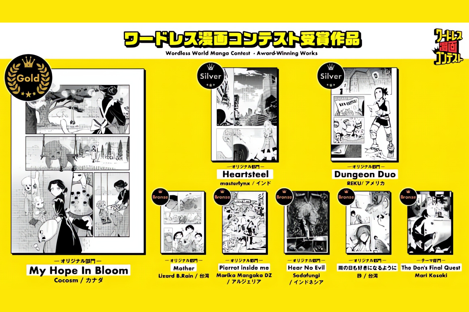 KADOKAWA's Wordless Manga Contest