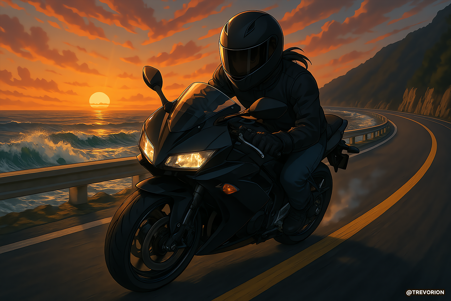 221: Coast Ride 🏍️🌅