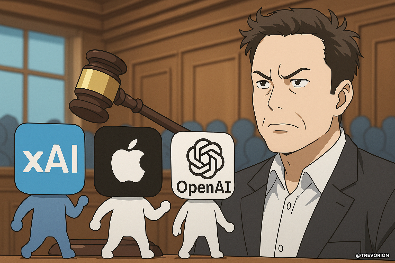Musk's xAI Files Antitrust Lawsuit Against Apple & OpenAI