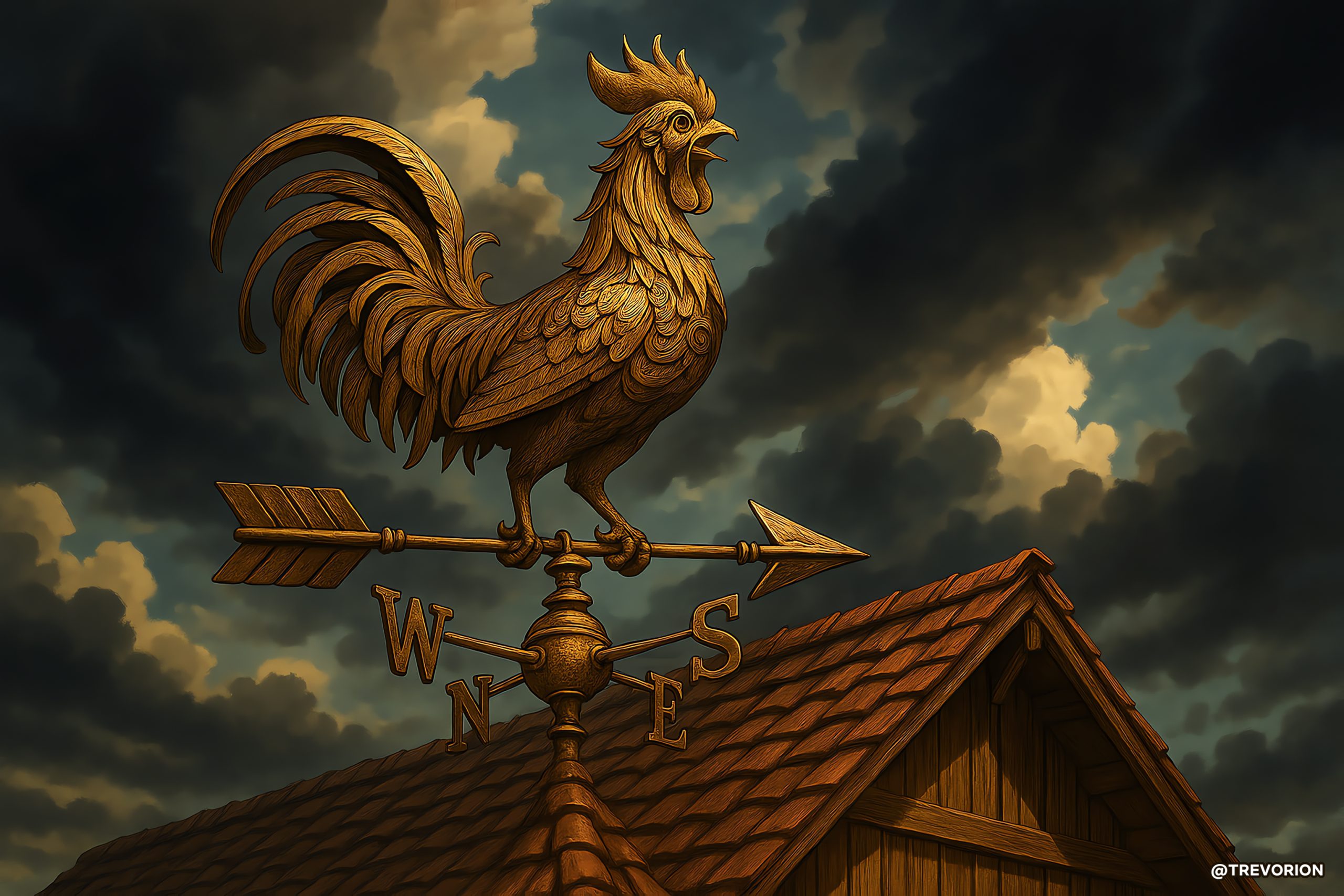 262: Antique Rooster 🐓🌩️