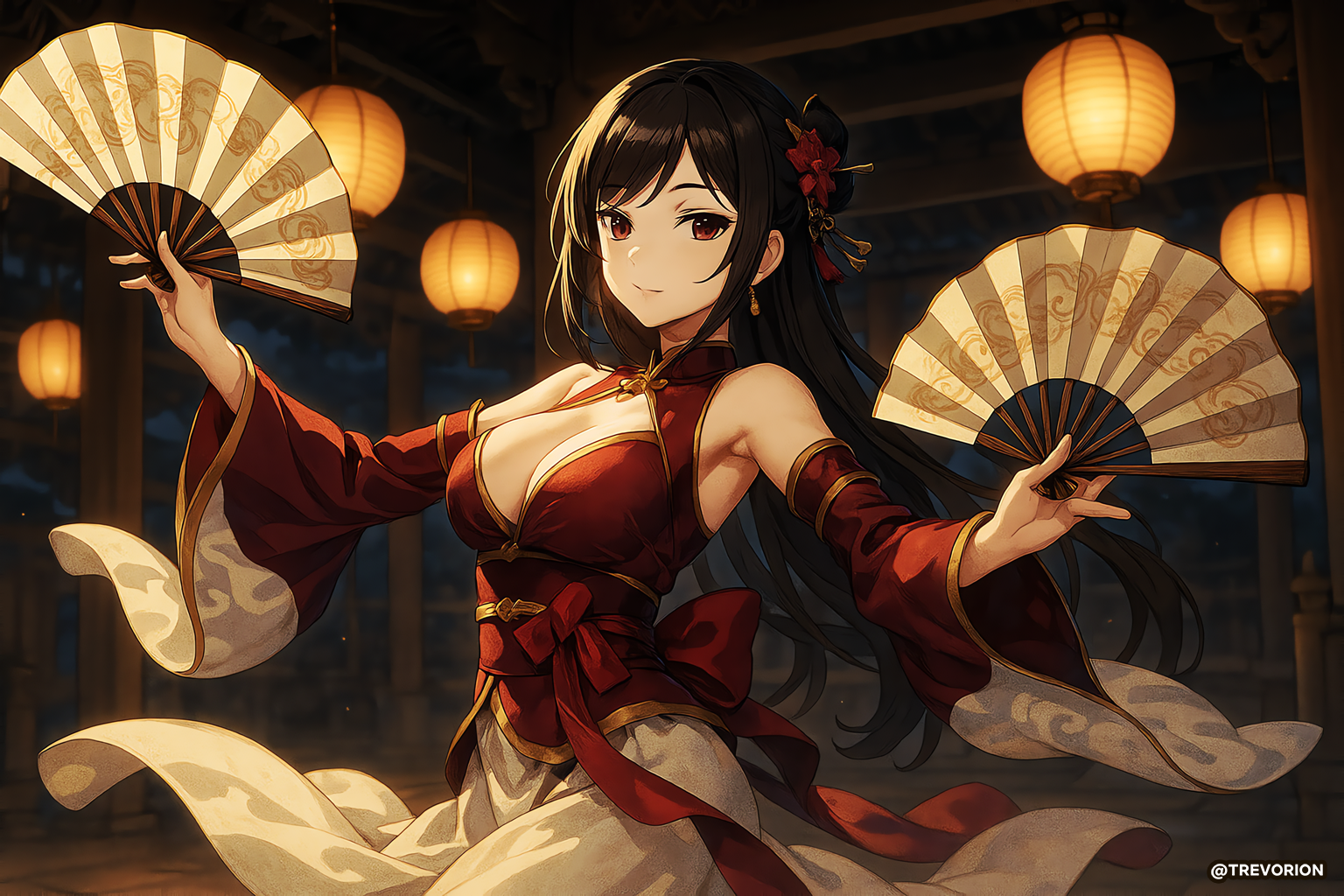 Antique Fan Dancer 💃🪭
