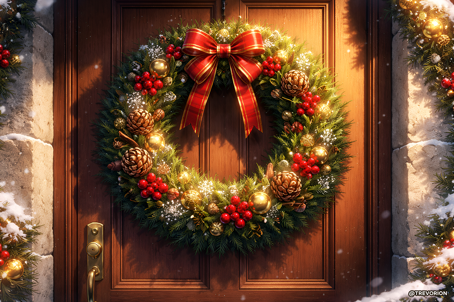 363: Christmas Wreath 🎀❄️