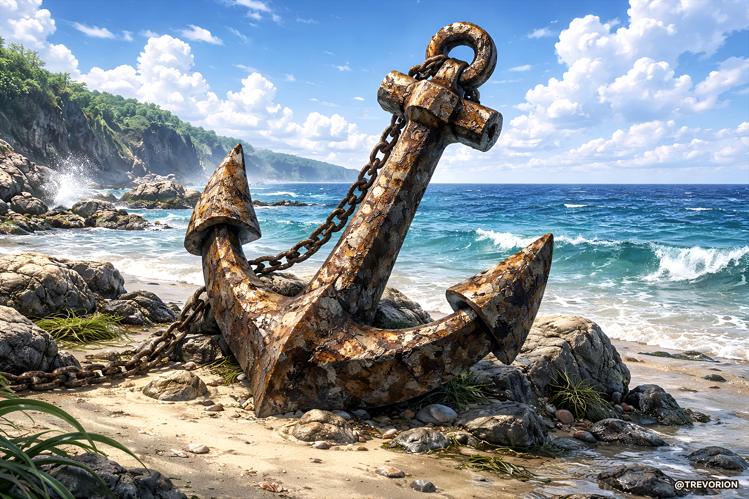 376: Weathered Anchor ⚓🌊