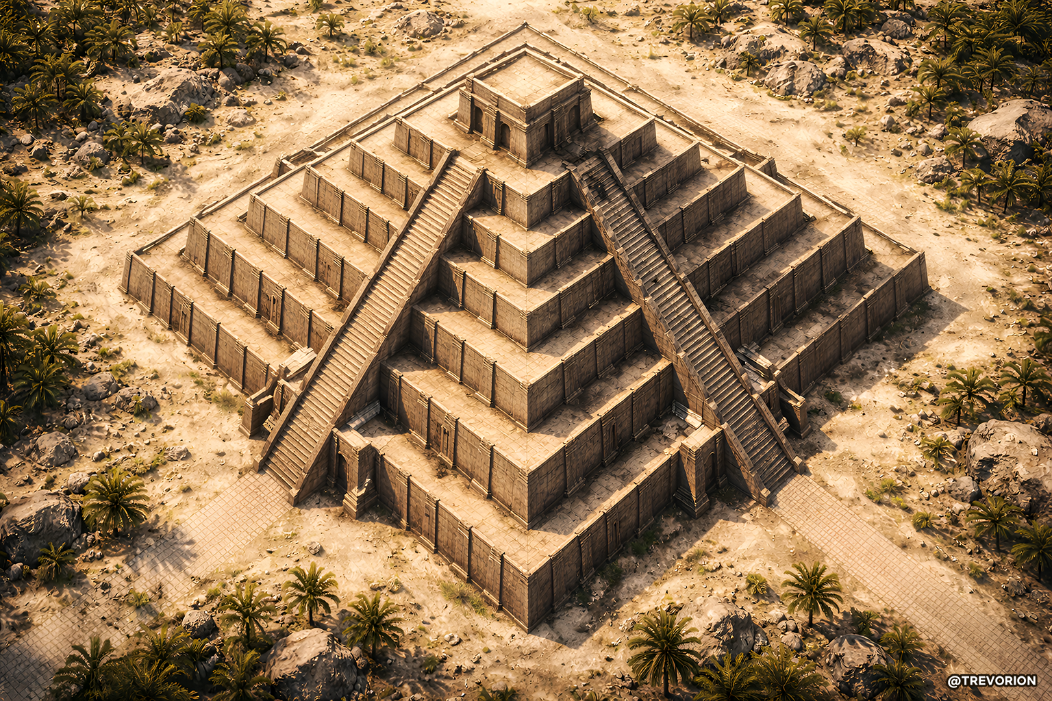 Ancient Ziggurat 🏛️🌞