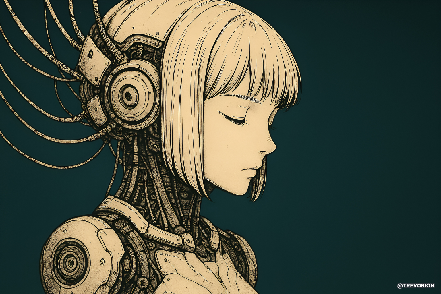 Serene Cyborg 🤖💭