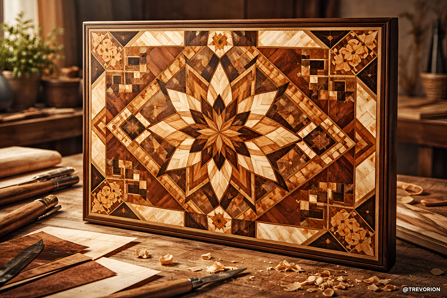Intricate Marquetry 🪵📐