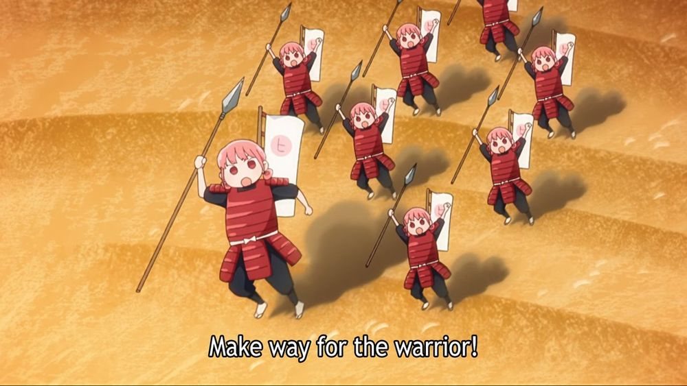 Make way for the warrior!