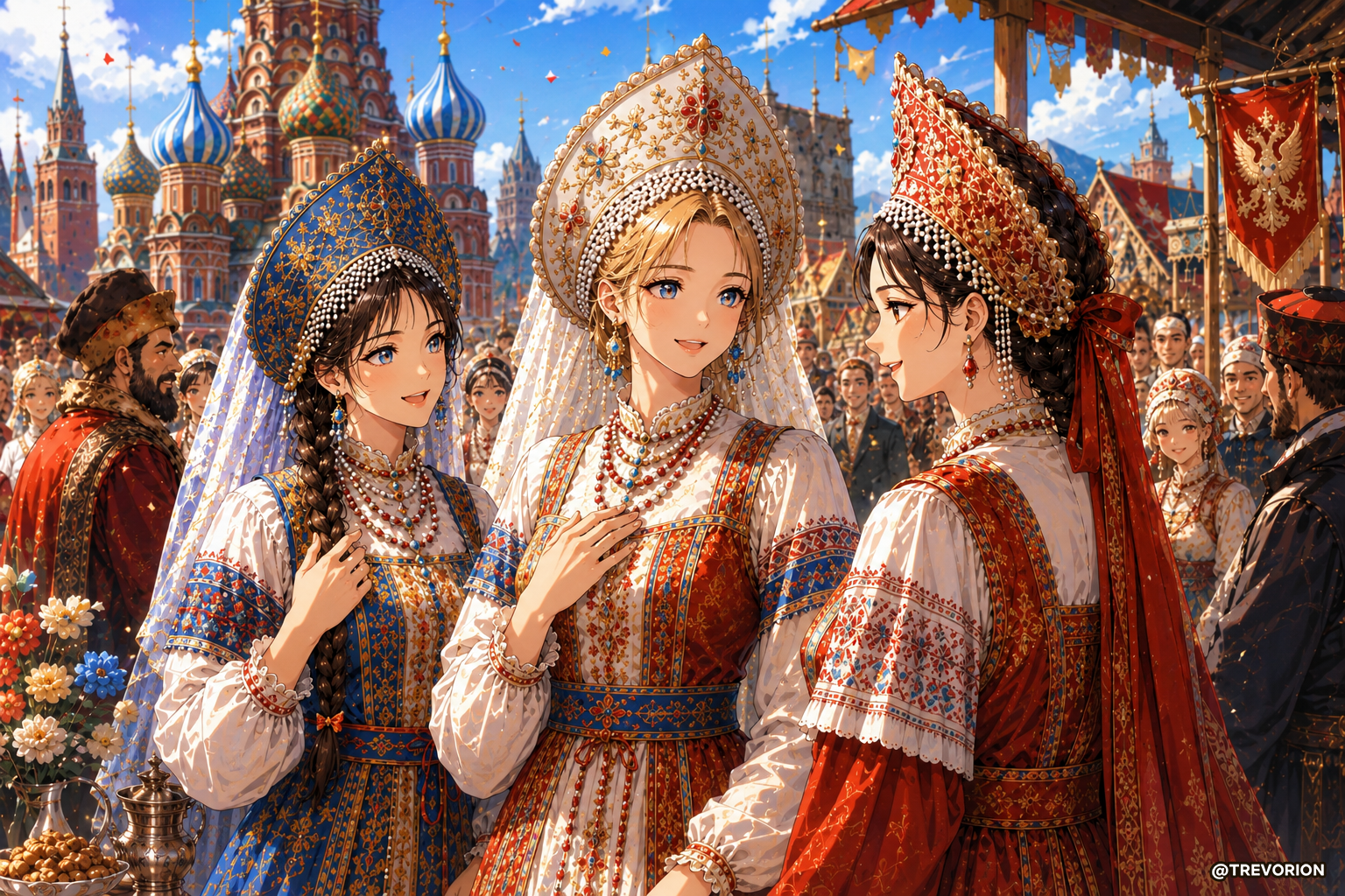 Red Square Reverie 🌸✨