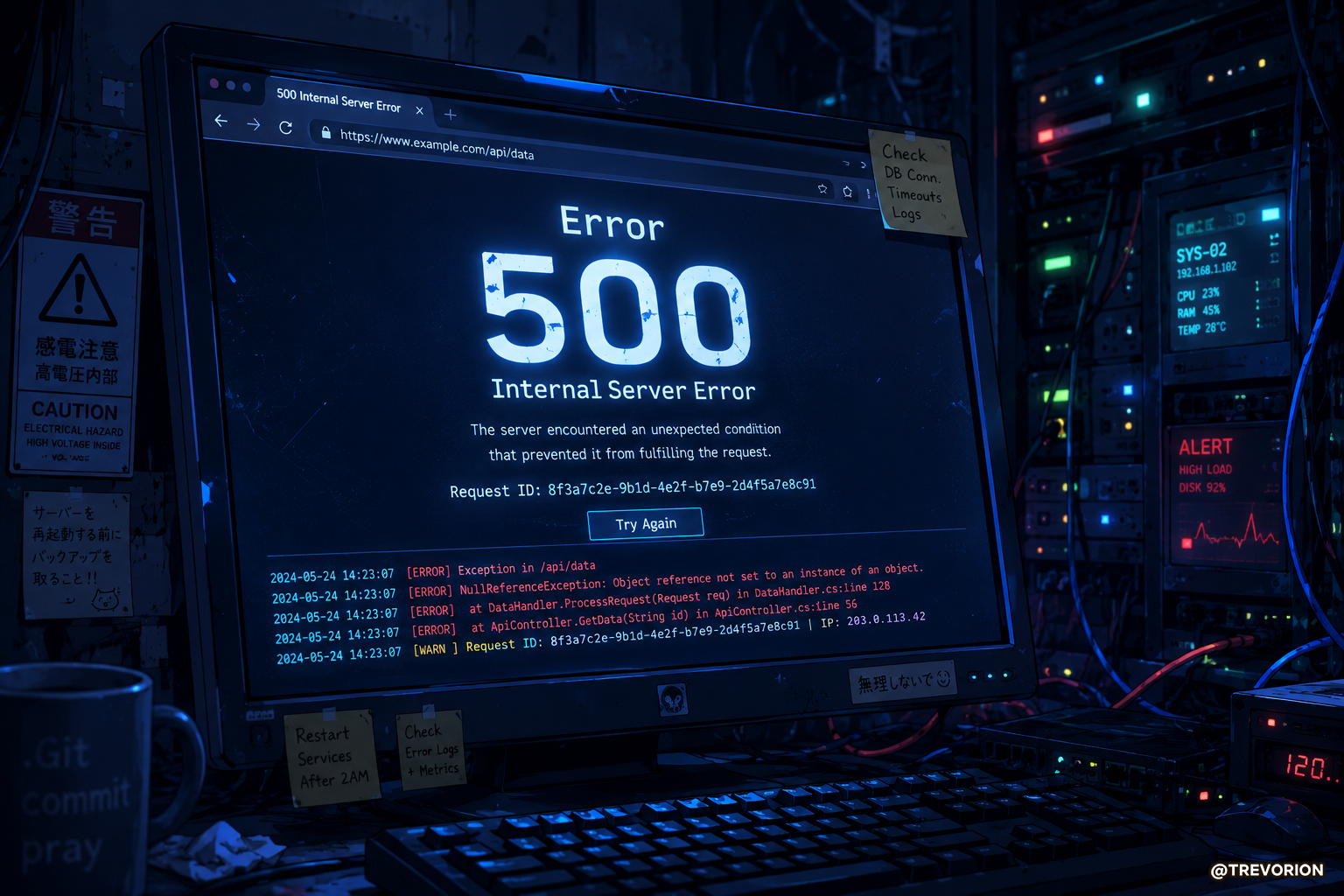 💻 HTTP 500: "Internal Server Error" status code ⚠️