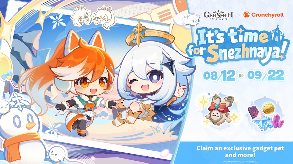 Crunchyroll and Genshin Impact Launch Reward Collaboration