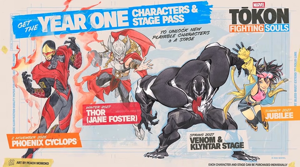 MARVEL Tokon Reveals Jane Foster, Venom and Jubilee DLC